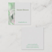 ソフトカラーフローラ名刺 スクエア名刺 (正面/裏面)