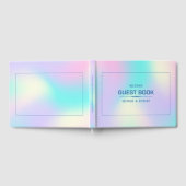 ソフトカラーホログラフィック背景2ゲストブック ゲストブック (全面)