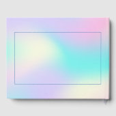 ソフトカラーホログラフィック背景2ゲストブック ゲストブック (裏面)