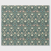 ソフトカラーボタニカルアールヌーボー ラッピングペーパー (フラット)