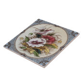 ソフトカラー人気があるビクトリアンフローラの再現 タイル (側面)