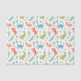 ソフトカラー恐竜のヤシの木の子供 薄葉紙