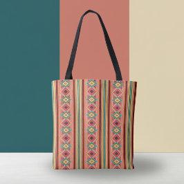 ソフトカラー数々のダイヤモンド&ダイヤモンドストライプトート トートバッグ