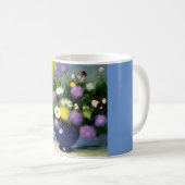 ソフトカラー花瓶プリント コーヒーマグカップ (正面右)