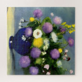 ソフトカラー花瓶プリント ジグソーパズル (横)