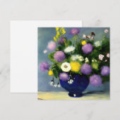 ソフトカラー花瓶プリント 招待状 (正面/裏面)