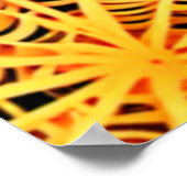 ソフトカラー：スパイダーウェブアート ポスター (角)