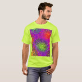 ソフトカラー:スパイダーウェブアート Tシャツ (正面フル)