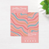 ソフトカーブピンクイヤリングジュエリー表示カード (デスク)