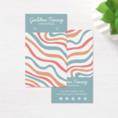 ソフトカーブブルーイヤリングジュエリー表示カード (デスク)