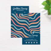 ソフトカーブブルーイヤリングジュエリー表示カード (デスク)