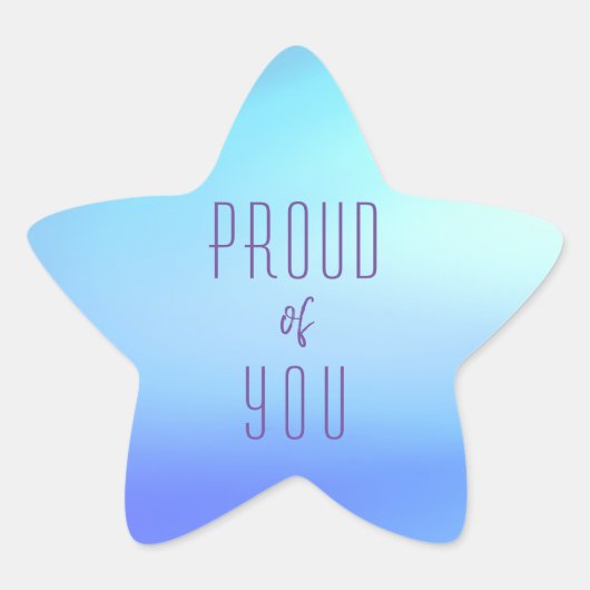 ソフトカ誇りを持ったラースターステッカー 星シール (正面)