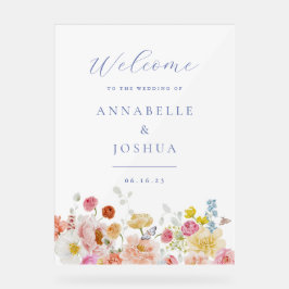 ソフトガーデンフラワーズのウェディング アクリルサイン