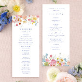 ソフトガーデン花模様結婚の式プログラム