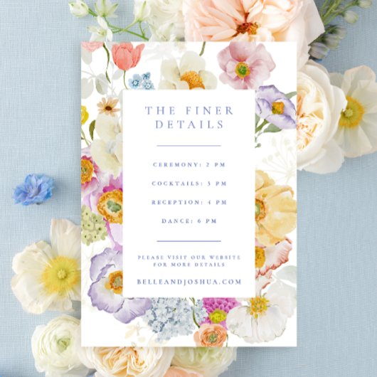 ソフトガーデン花模様結婚ズ詳細 エンクロージャーカード