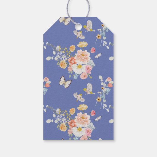 ソフトガーデン花模様結婚ズ ギフトタグ (裏面)