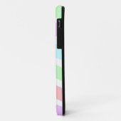 ソフトガーリーパステル色ストリップ、モノグラム。 Case-Mate iPhoneケース (裏面/左)