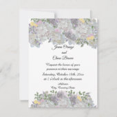 ソフトガ素朴ーデンフラワーズ結婚式招待状 招待状 (正面)