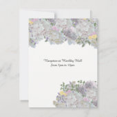 ソフトガ素朴ーデンフラワーズ結婚式招待状 招待状 (裏面)