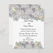 ソフトガ素朴ーデンフラワーズ結婚式招待状 招待状 (正面/裏面)