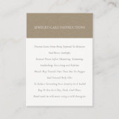 ソフトクミニマルラフトアイボリーエレガントジュエリー気に 名刺 (正面)