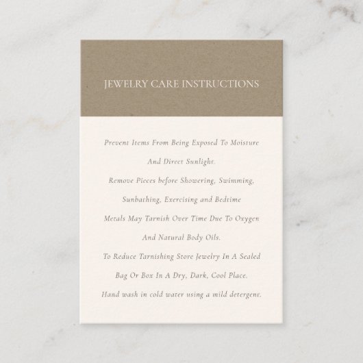 ソフトクミニマルラフトオフホワイトジュエリー気に 名刺 (正面)