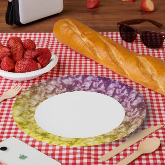 ソフトクラウド6 ペーパープレート (ピクニック)