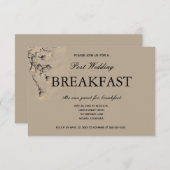 ソフトクラシスタウペフローラポス結婚トブレックファースト 出欠カード (正面/裏面)