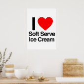 ソフトクリームが大好き ポスター (キッチン)