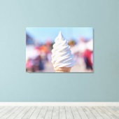 ソフトクリームのポスト キャンバスプリント (インサイチュ (ウッドフロア))