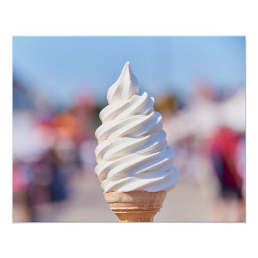 ソフトクリームのポスト ポスター (正面)
