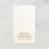 ソフトクリームアイボリーミニマモダンリストプロフェッショナル 名刺 (正面)