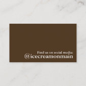 ソフトクリームコーン乳製品バークリーマーリーフード 名刺 (裏面)