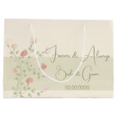 ソフトクリームピンクグリーン及び桃 ラージペーパーバッグ (裏面)