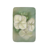 ソフトクリームホワイトパステルアジサイフローラ バスマット (正面縦)