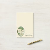 ソフトクリームホワイトパステルアジサイフローラ ポストイット (デスク上)