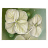 ソフトクリームホワイトパステルアジサイフローラ ラージペーパーバッグ (裏面)