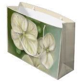 ソフトクリームホワイトパステルアジサイフローラ ラージペーパーバッグ (裏面アングル)