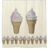 ソフトクリーム シャワーカーテン (正面)