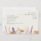ソフトクリーム ドライフラワー ブライダルシャワー 招待状 (正面)