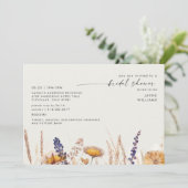 ソフトクリーム ドライフラワー ブライダルシャワー 招待状 (スタンド正面)