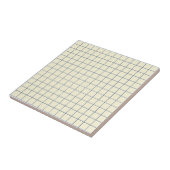 ソフトクリーム&ネイビーブルー市松模様にパターンレトロ タイル (側面)