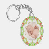 ソフトグかわいらしリーンカスタムクリスマスメリークリスマスフォト キーホルダー (正面左)