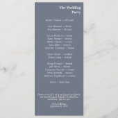 ソフトグミニマルレーモダンブルーラベンダータイポグラフィ プログラム (裏面)