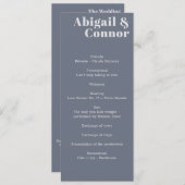 ソフトグミニマルレーモダンブルーラベンダータイポグラフィ プログラム (正面/裏面)