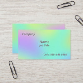 ソフトグラディエントカラフル名刺 名刺