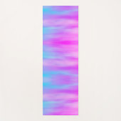 ソフトグラデーションブレンド紫ピンクスカイブルー赤面 ヨガマット (正面)