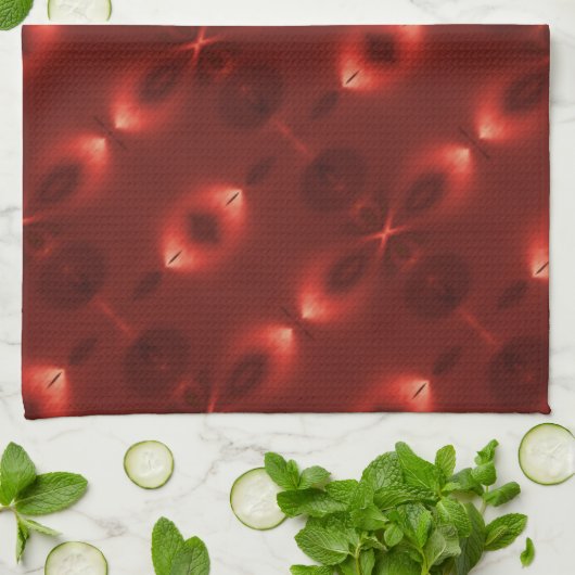 ソフトグラデーション楕円「無限シンボル」の繰り返し キッチンタオル (折り畳み)