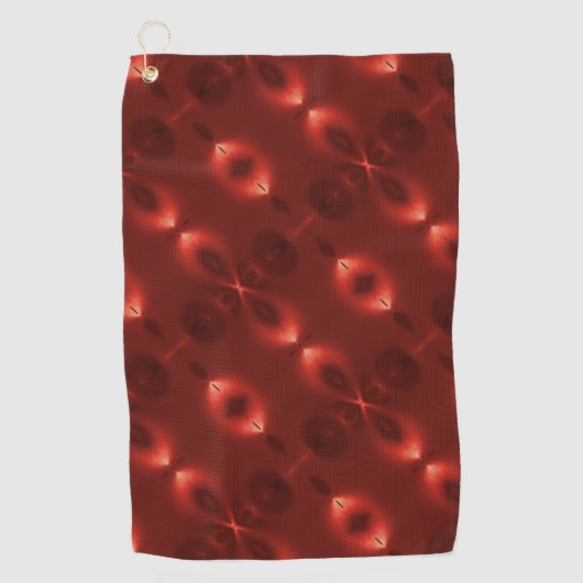 ソフトグラデーション楕円「無限シンボル」の繰り返し ゴルフタオル (正面)