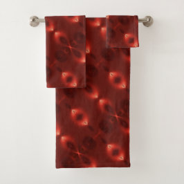 ソフトグラデーション楕円「無限シンボル」の繰り返し バスタオルセット